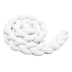 T-TOMI Braided crib bumpers 360 cm White