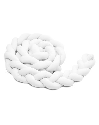 T-TOMI Braided crib bumpers 220 cm White