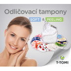 T-TOMI Makeup removal pads, set soft 2 weeks NATUR + laundry wash bag