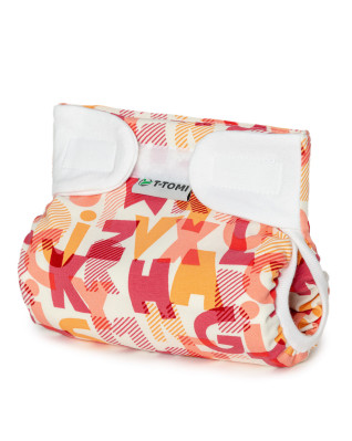 T-TOMI Ortopedical abduction pants - velcro Pink alphabet (3-6kg)