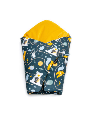 T-TOMI Feather swaddle wrap Animal friends