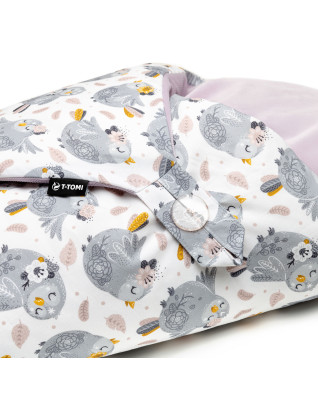 T-TOMI Feather swaddle wrap Watercolor flowers