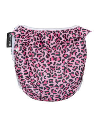 T-TOMI Swim pants with ruffle Pink gepard