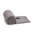 T-TOMI Knitted blanket Cloud grey