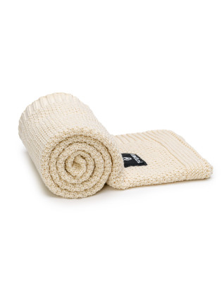 T-TOMI Knitted blanket Cream