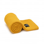 T-TOMI Knitted blanket Mustard waves