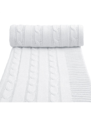 T-TOMI Knitted blanket White