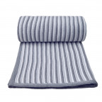T-TOMI Knitted blanket White + Grey 