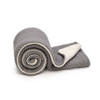 T-TOMI Knitted blanket WARM Cloud grey
