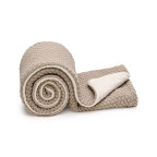 T-TOMI Knitted blanket WARM Sand
