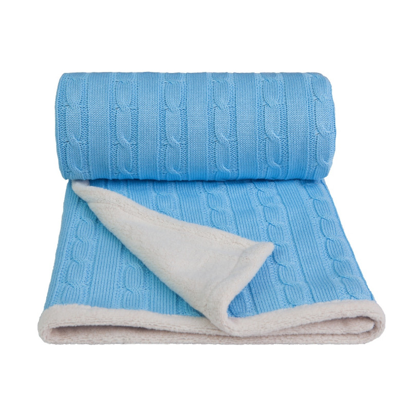 T-TOMI Knitted blanket WARM Blue 