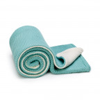 T-TOMI Knitted blanket WARM Mint waves