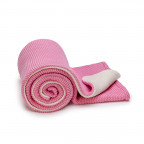 T-TOMI Knitted blanket WARM Pink waves