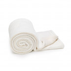 T-TOMI Knitted blanket WARM White waves