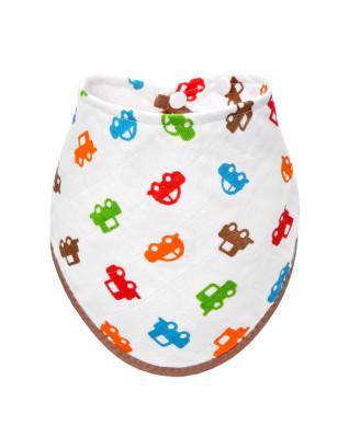 T-TOMI BIO Bamboo bib Cars