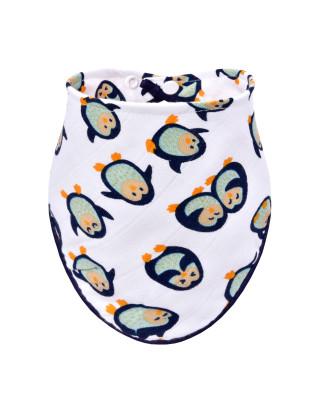 T-TOMI Bamboo bib Penguins