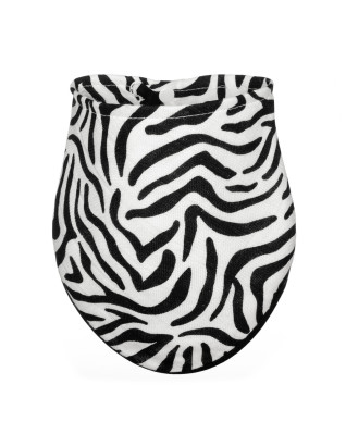 T-TOMI Bamboo bib Zebra skin