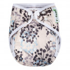 T-TOMI Diaper cover Grey flowers
