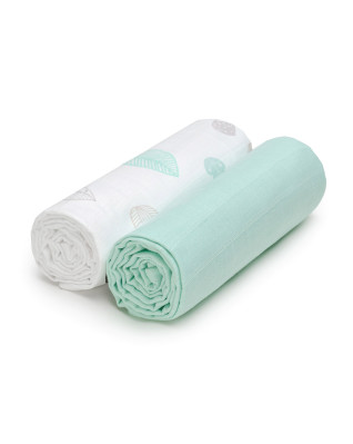 T-TOMI Cloth towels TETRA EXCLUSIVE COLLECTION Mint leafs