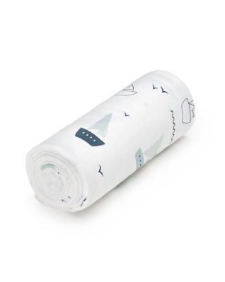 T-TOMI Big cotton TETRA towel Boats