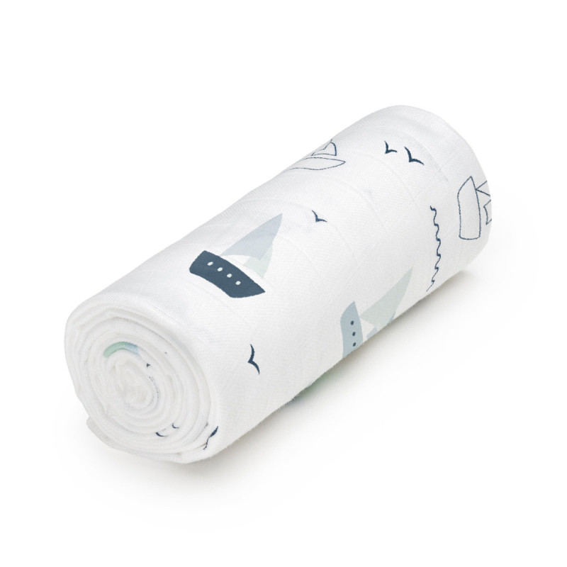 T-TOMI Big cotton TETRA towel Boats