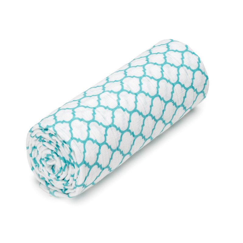 T-TOMI Big cotton TETRA towel Blue renaissance