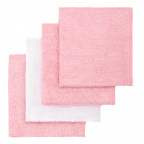 T-TOMI BIO Bamboo baby washcloths Pink
