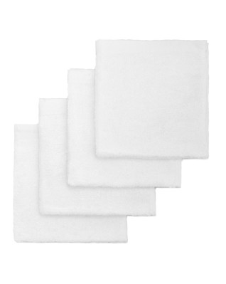T-TOMI Bamboo baby washcloths White